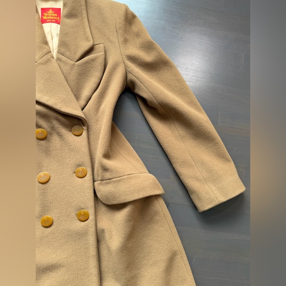 Vivienne Westwood tan beige pea coat red label size 42 - Picture 5 of 14